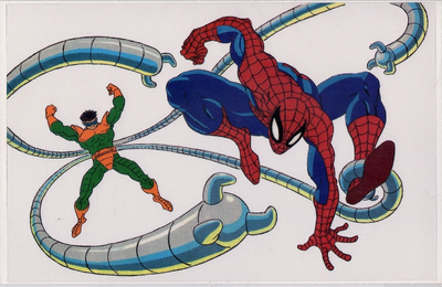 SPIDER-MAN vs DR OCTOPUS Marvel Promo Acetate Animation Cell, View more