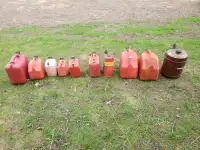 Fuel Jerry cans various sizes, gas containers