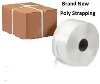 Brand New rolls 1/2" Poly strap , roll is approx 7000ft