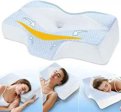 Orthopedic Memory Foam Pillow for Neck Shoulder Pain Relief-New, View more