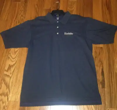 LEE VALLEY TOOLS GOLF SHIRT made in Canada. Navy knit from a high-quality combed and spun 100% cotto...