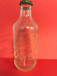 PEPSI VINTAGE STUBBY BOTTLE 10 FLUID OUNCES BILINGUAL