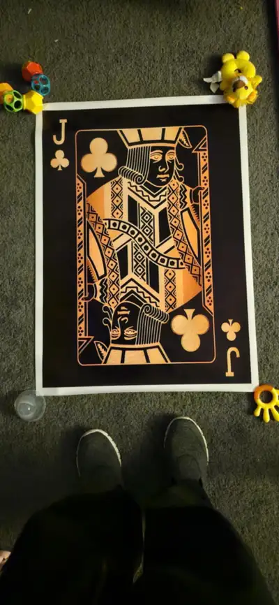 Jack of clubs canvas poster, View more