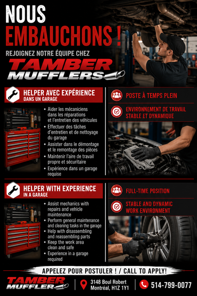 Helper for car exhaust work, View more