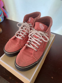 Pink Vans Off The Wall shoes. Size 9