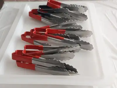 Vollrath 7" S/S Scalloped Tong. $5 each. 22 for $100