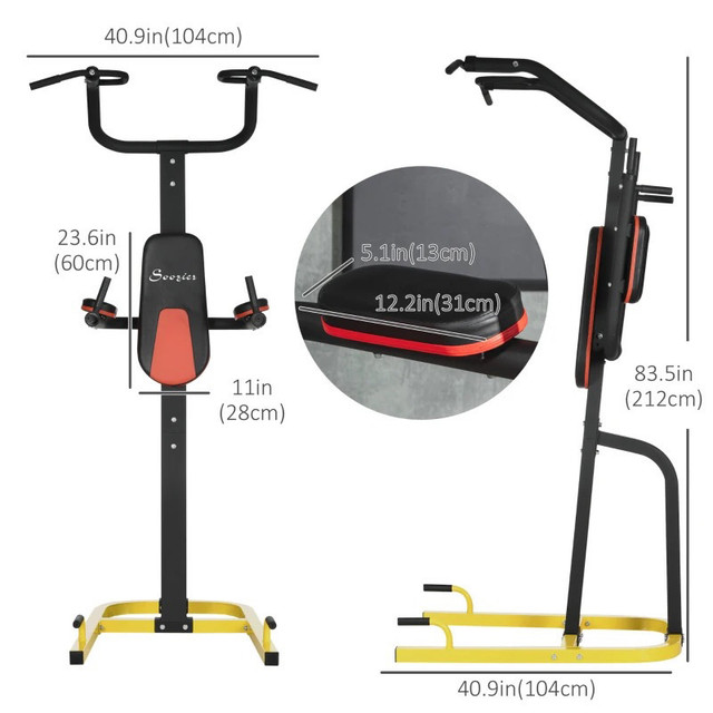 Pull Up Stand with Dip Station and Push-up Stand in Exercise Equipment in Markham / York Region - Image 2