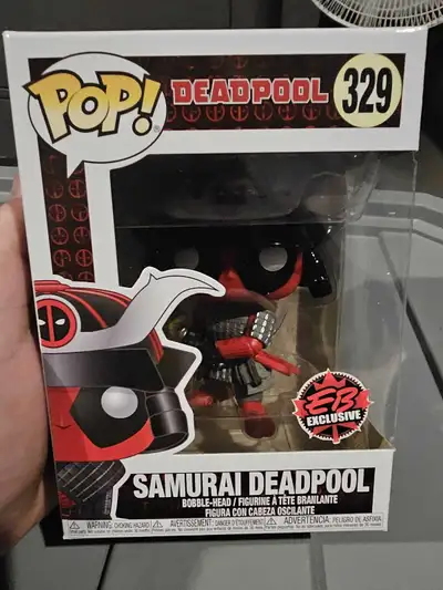 Samurai deadpool from marvel Selling all my funko pop if want to bundle some of them just contact me