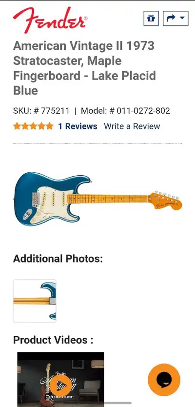 American vintage 73 Stratocaster , View more