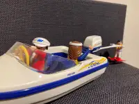 Vintage Playmobil Family Speed boat #3009 