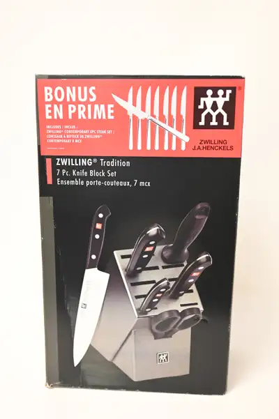 Knife Block Set Zwilling Tradition 7pc bonus 8pc steak Knife, View more