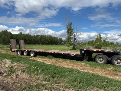 2018 BWS Tridem paver spec trailer 53ET3XP 2B9B6EY31JA001237 53' length 10' width Dual Holland Mark...