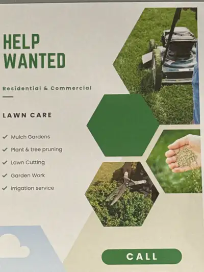 Lawn maintenance and gardening labour on commercial and residential sites. No experience required. P...