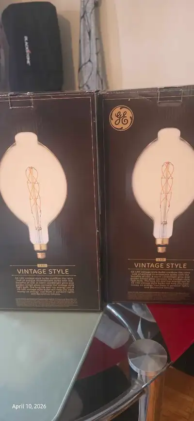 GE Vintage Style LED Bulb and IKEA Gravacka Lamp, View more