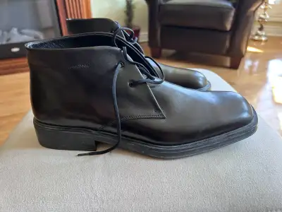 Salvatore Ferragamo ‘Polis’ Black leather ankle boot, View more