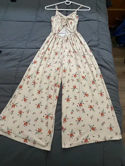 Floral Wide-Leg Jumpsuit, View more