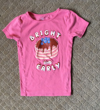 Carter top Graphic Tee, Bright Pink size 7 Y