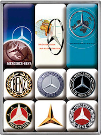 Mercedes-Benz autos vintage * 9 aimants à frigo Nostalgic-Art