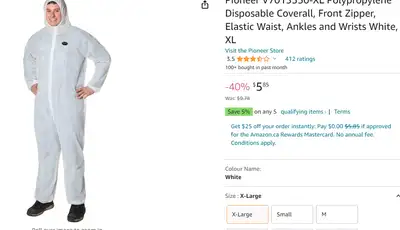 Painting, Insulation, Auto, Drywall Disposable Coveralls, View more