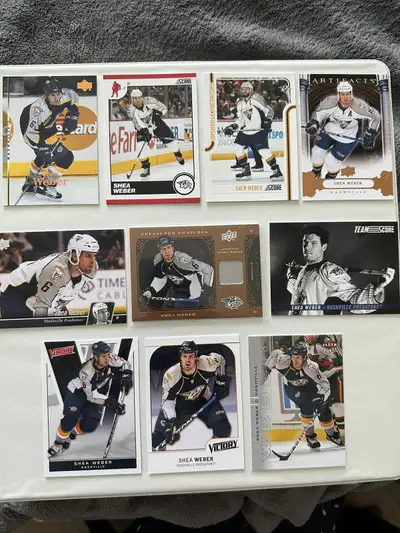 Shea Weber hockey card lot, View more