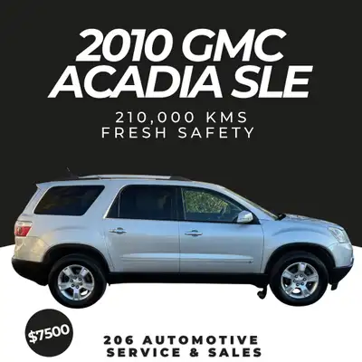 For Sale: 2010 GMC Acadia SLE Located in Oakbank, MB ✔️ 6-Cylinder, FWD – reliable and smooth ✔️ 7-S...