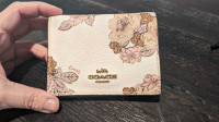 Coach Small Snap Wallet With Floral Bouquet Print