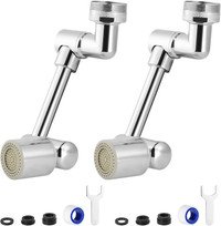 Faucet Extender, 2Pcs Swivel Faucet Extension, 2 Water Modes