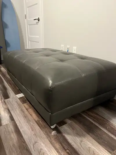 ottoman 53”x3”x15” dark grey, View more