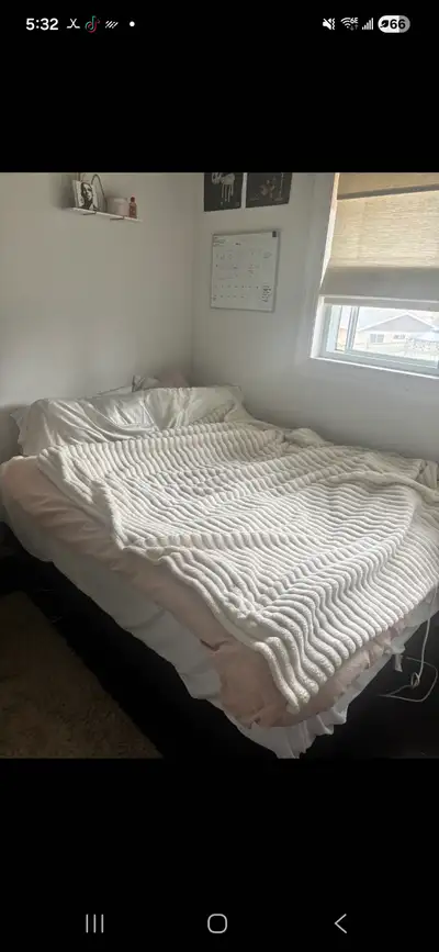 Double bed and frame, View more