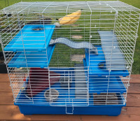 Large rat cage and numerous accessories