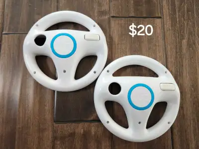 $20 for all: - (x2) Mario Kart Wii Steering Wheel Nintendo Wii / Wii U
