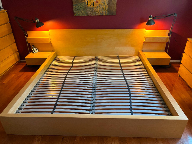IKEA Malm King size bed frame & drawers | Beds & Mattresses | Winnipeg |  Kijiji