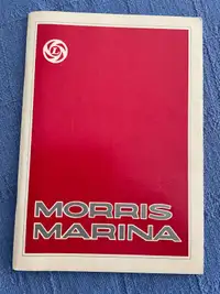 Morris Marina Drivers Handbook Original 1975