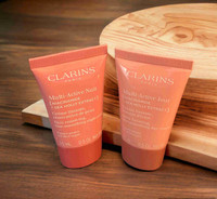 NEW Clarins Multi-Active Day & Night Line Smoothing Cream Duo