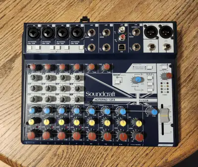 Soundcraft Notepad 12FX Analog Mixer With Effects and USB I/O, View more