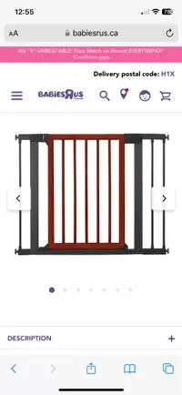 Wooden security gate for stairs or doorway
