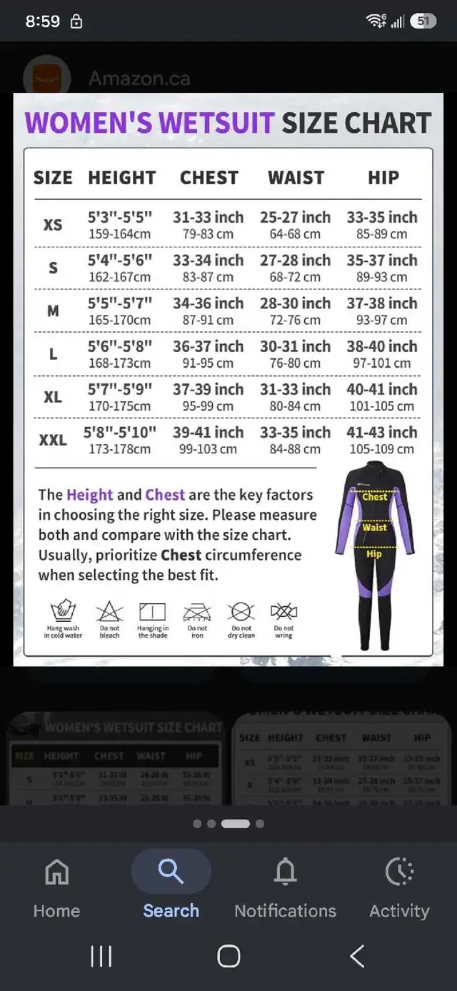 Wetsuit- Women's or Child in Water Sports in Markham / York Region - Image 3