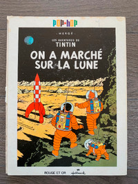 Livre Tintin Pop Hop On a marché sur la lune