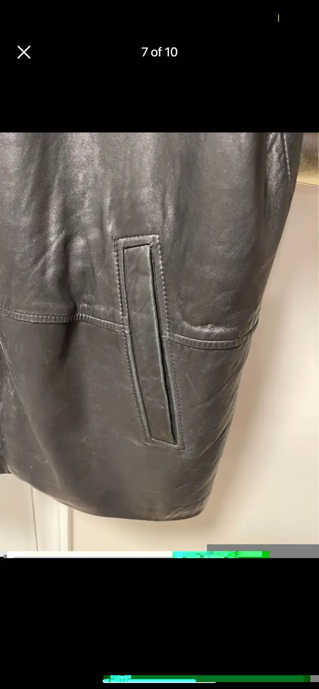 MENS DANIER SUPER SOFT LAMB SKIN BLACK LEATHER JACKET in Men's in Oshawa / Durham Region - Image 7