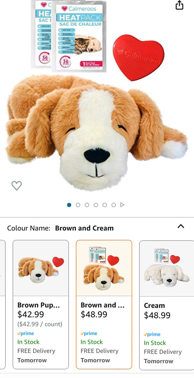 Calmeroos Puppy Heartbeat Toy for Dogs in Accessories in Leamington - Image 2