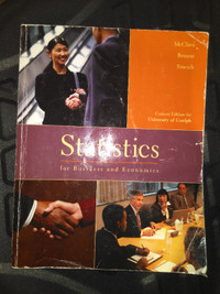 Statistics for Business and Economics Custom Edition