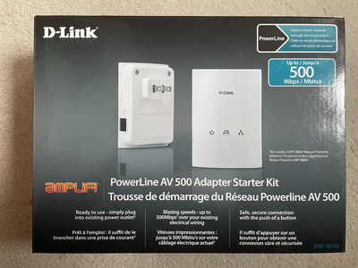 Dlink DHP-501AV Powerline AV500 Adapter Starter Kit, View more