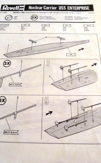 Aircraft Carriers Model Kit INSTRUCTIONS ONLY!  Revell & Italeri