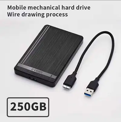 Portable Hard Drive, 250GB External Storage, View more