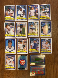 1989 Chicago Cubs Panini baseball sticker team set (16)