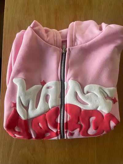 Pink Zip-Up Hoodie
