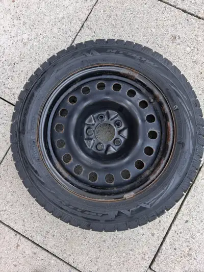 Nitto NT90W winter tires on steel rims, 225/55R17 101T. Less than 3000 Km. Were used on 2016 Malibu....