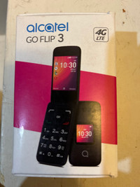 Alcatel GO FLIP 3 Black 4GB 4052W (GSM Unlocked) Flip Phone New