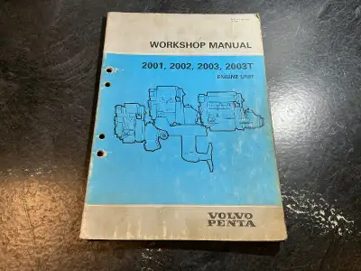 Volvo Penta 2001, 2002, 2003, 2003T Marine Diesel Engine Manual, View more