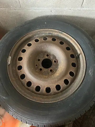 Tires an rims tires are all season with lots of life left rims could use a coat of paint or run how...